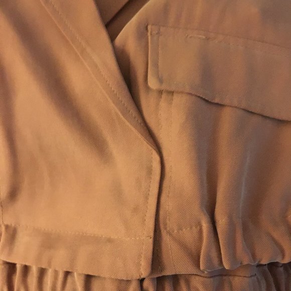 Rust Wash Cropped Retro Rayon Bomber Blazer - Picture 8 of 14